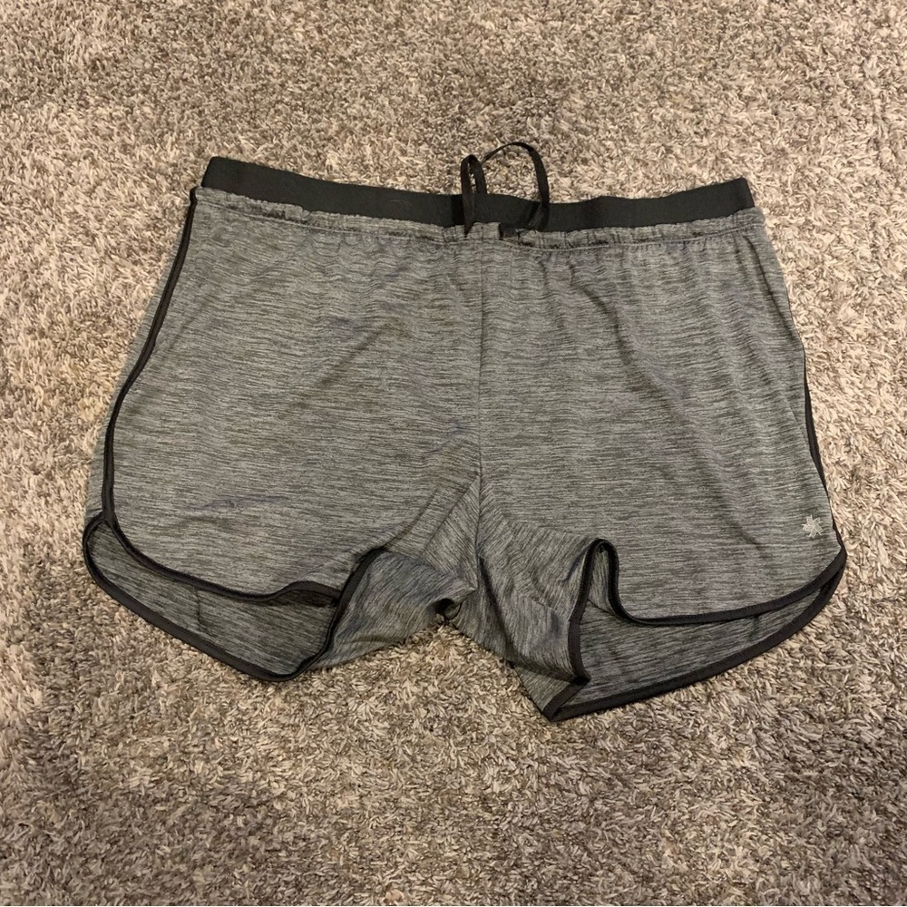 Tek Gear Gray Athletic Shorts with Black Trim